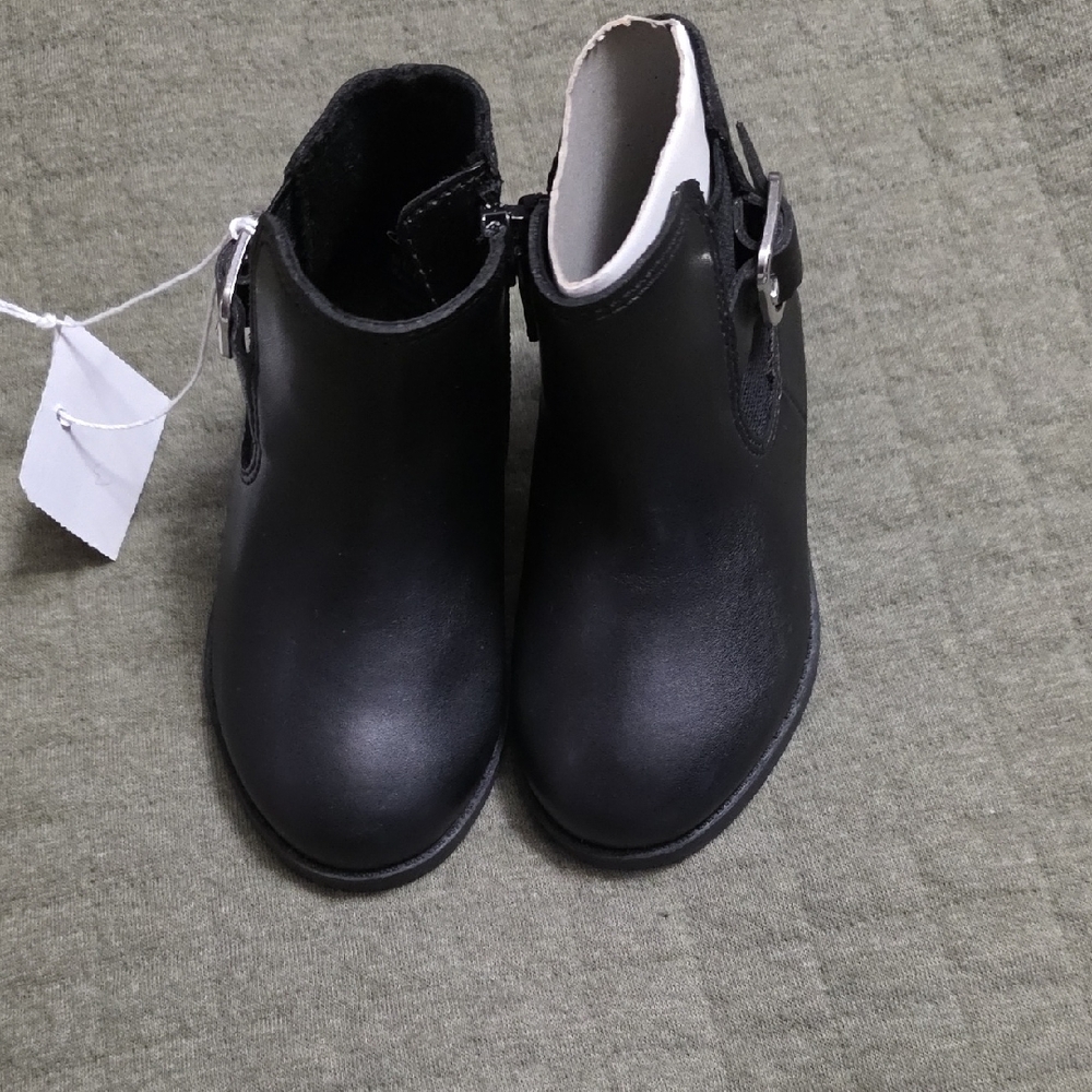 Classic Black Kids Ankle Boots